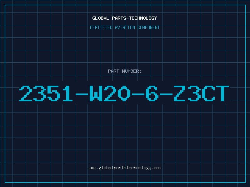 Aviation Part 2351-W20-6-Z3CT