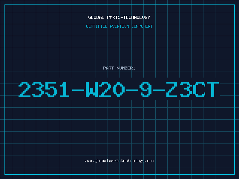 Aviation Part 2351-W20-9-Z3CT