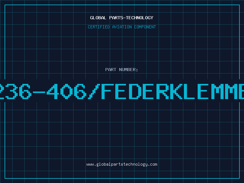 Aviation Part 236-406/FEDERKLEMME