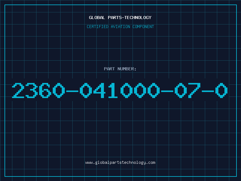 Aviation Part 2360-041000-07-0