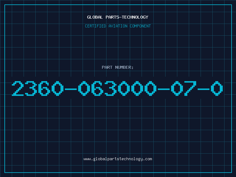 Aviation Part 2360-063000-07-0