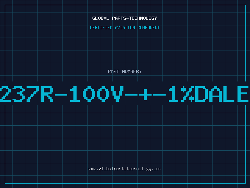 Aviation Part 237R-100V-+-1%DALE