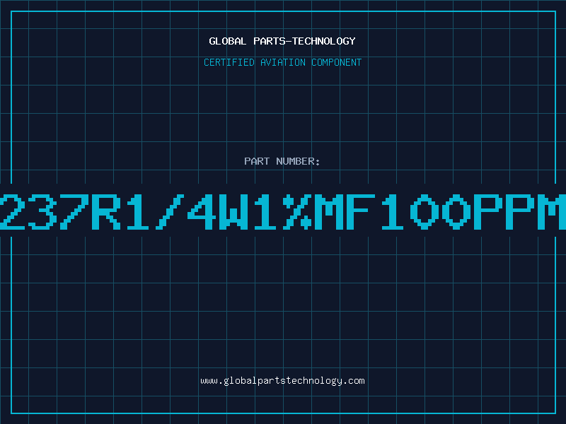 Aviation Part 237R1/4W1%MF100PPM