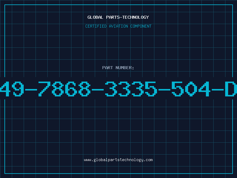 Aviation Part 249-7868-3335-504-DL