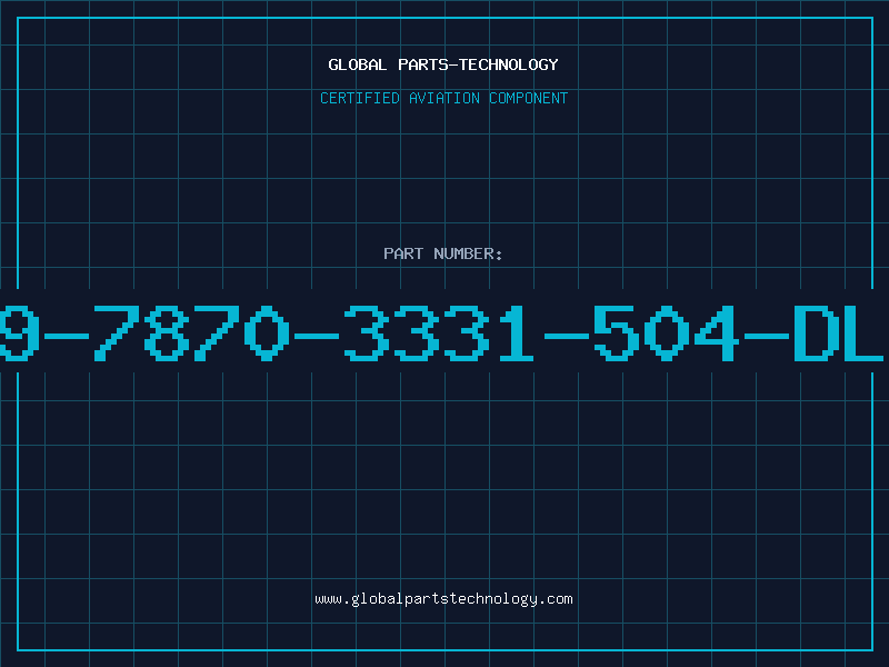 Aviation Part 249-7870-3331-504-DLCO