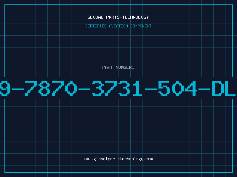 Aviation Part 249-7870-3731-504-DLCO