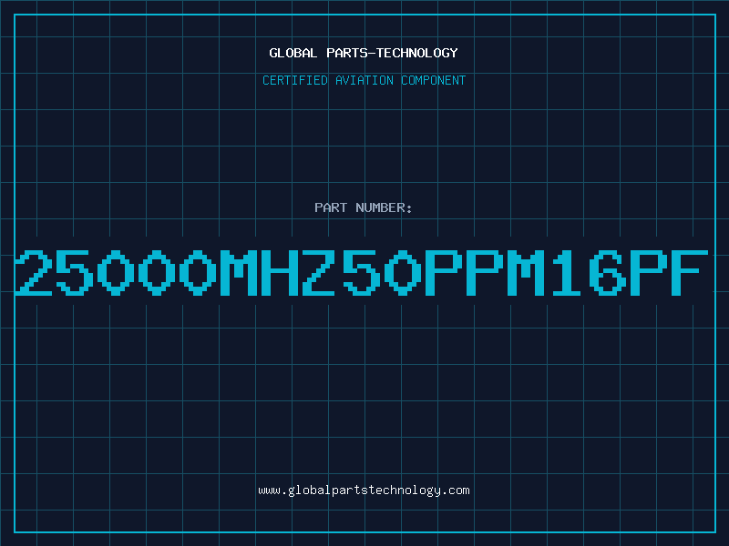 Aviation Part 25000MHZ50PPM16PF