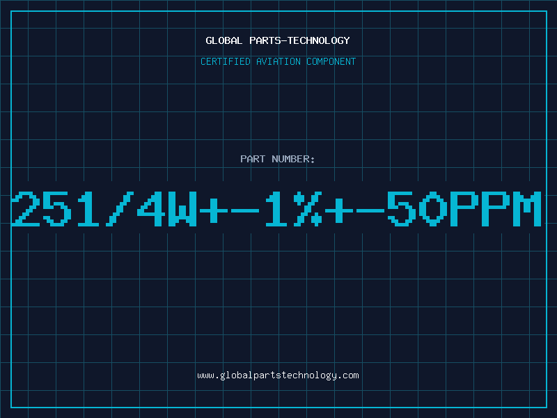 Aviation Part 251/4W+-1%+-50PPM