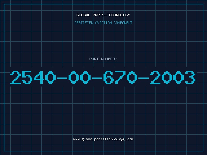 Aviation Part 2540-00-670-2003