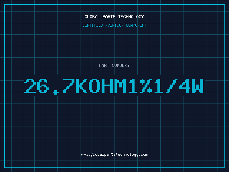 Aviation Part 26.7KOHM1%1/4W