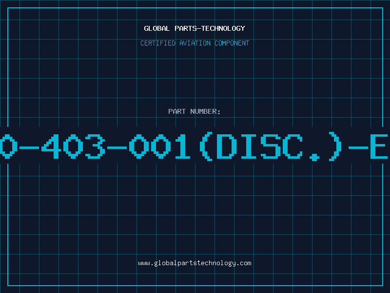 Aviation Part 260-403-001(DISC.)-EFJ