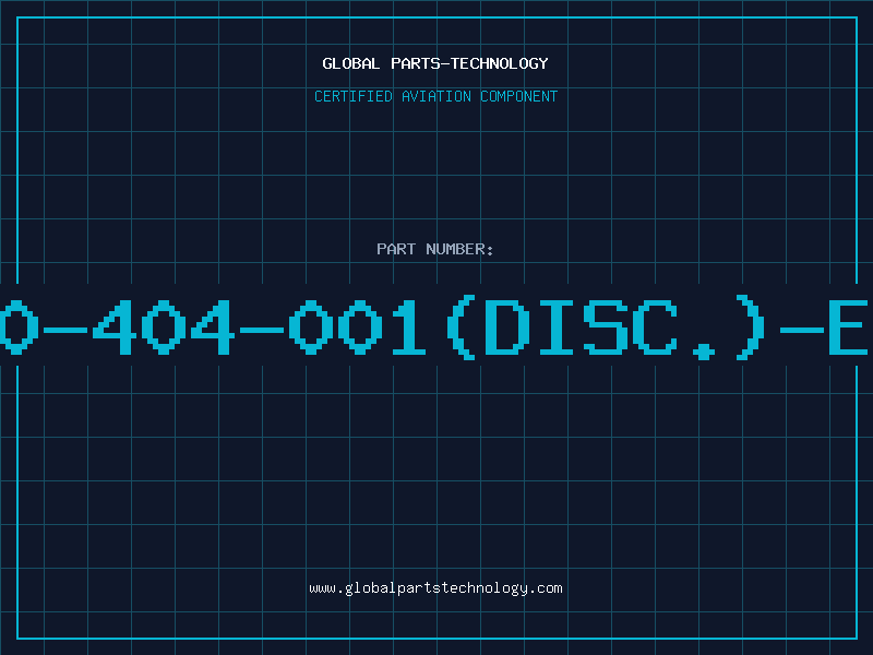 Aviation Part 260-404-001(DISC.)-EFJ