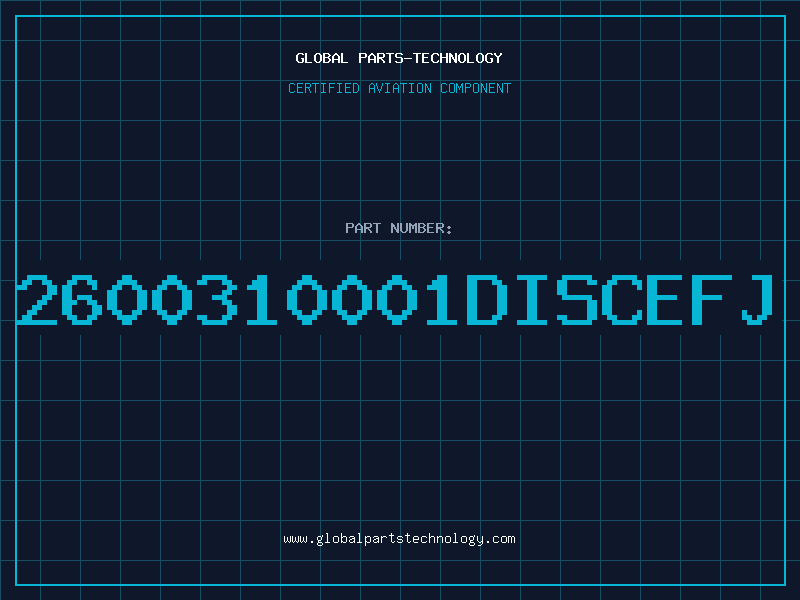 Aviation Part 2600310001DISCEFJ