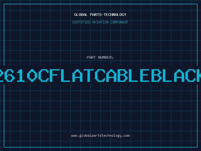 Aviation Part 2610CFLATCABLEBLACK