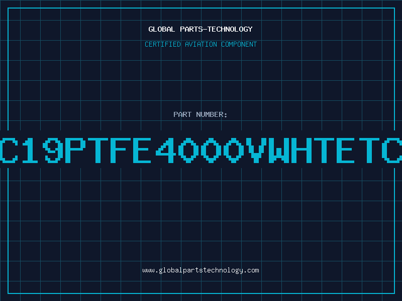 Aviation Part 261C19PTFE4000VWHTETCHED