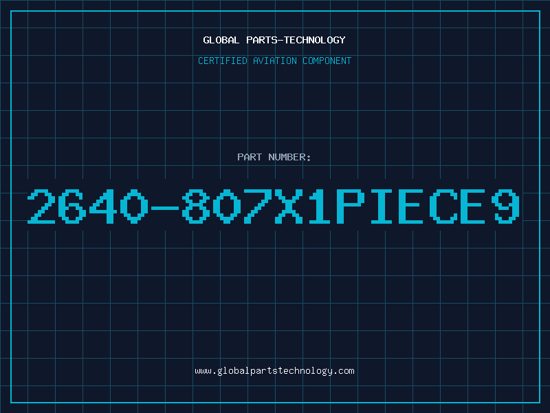 Aviation Part 2640-807X1PIECE9