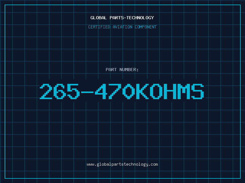 Aviation Part 265-470KOHMS