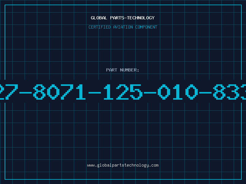 Aviation Part 27-8071-125-010-833