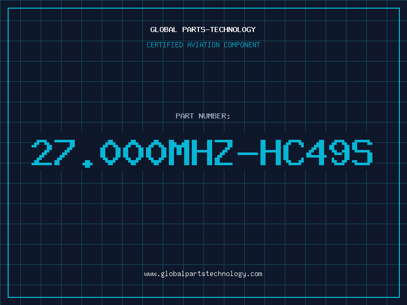 Aviation Part 27.000MHZ-HC49S