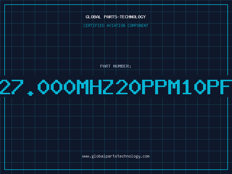 Aviation Part 27.000MHZ20PPM10PF