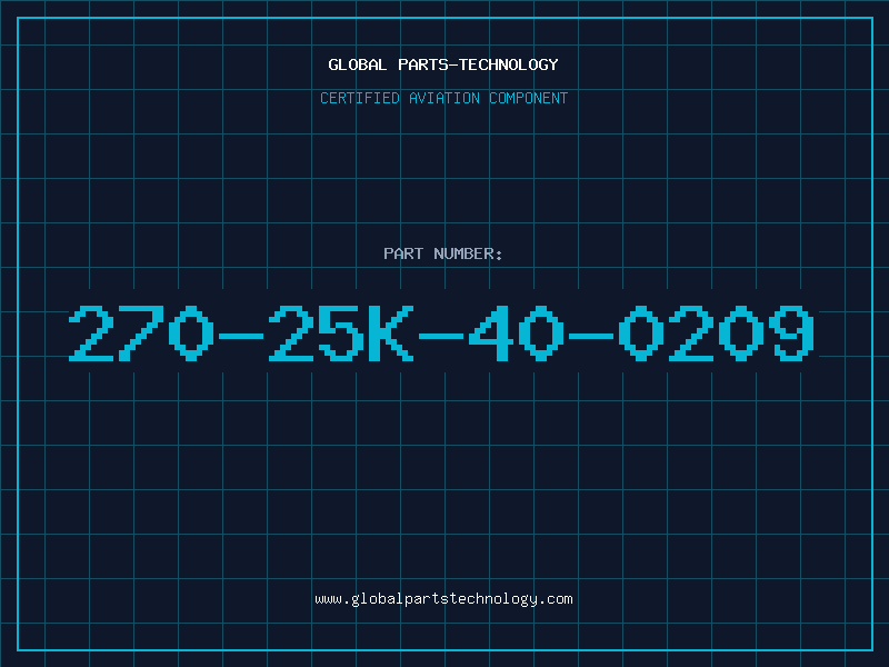 Aviation Part 270-25K-40-0209