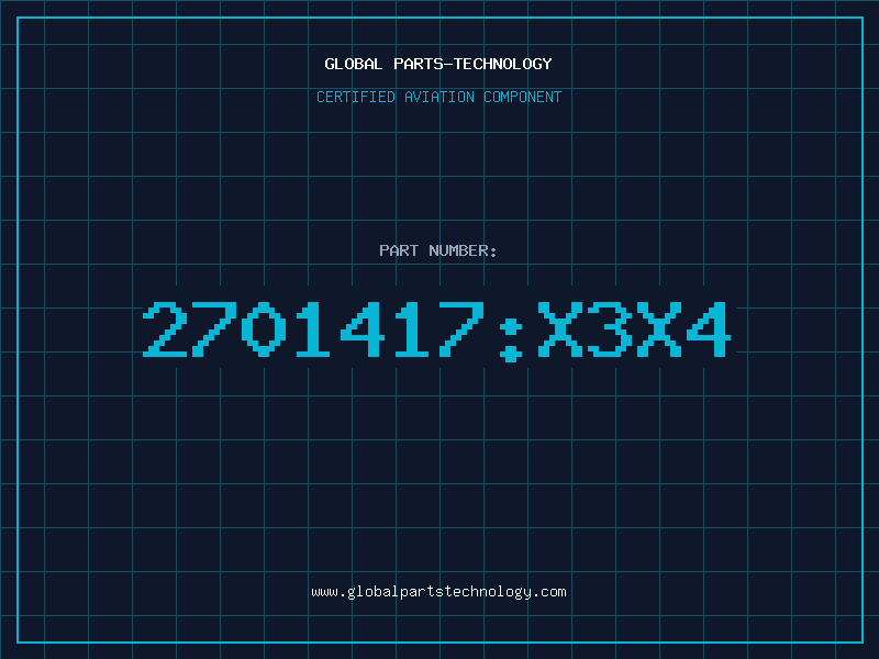 Aviation Part 2701417:X3X4