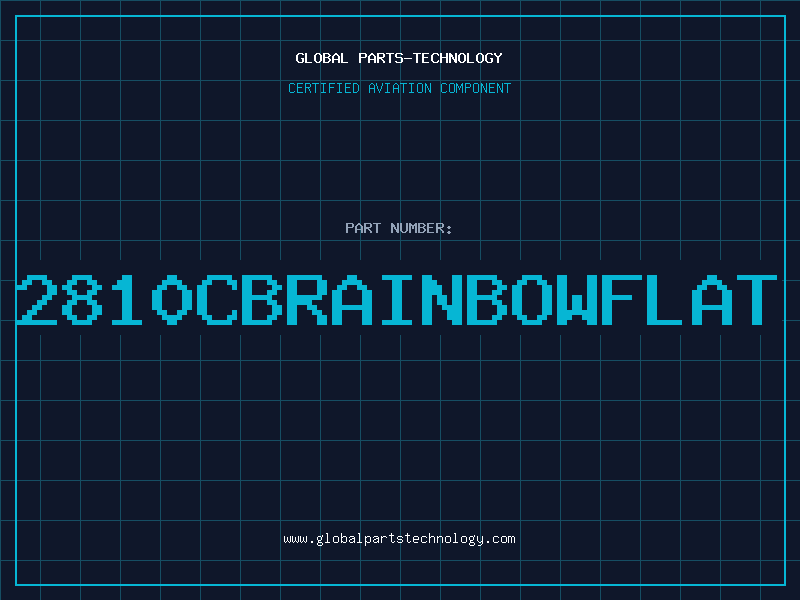 Aviation Part 2810CBRAINBOWFLAT