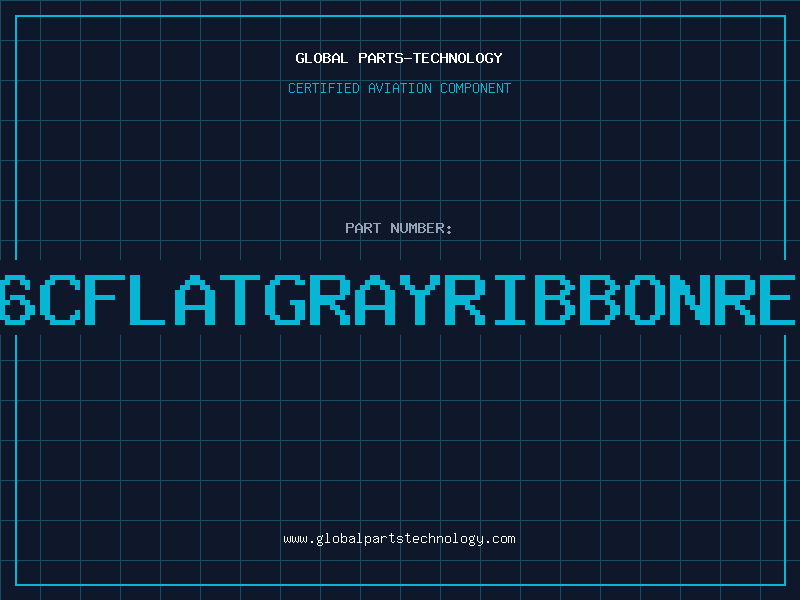 Aviation Part 2836CFLATGRAYRIBBONREDST