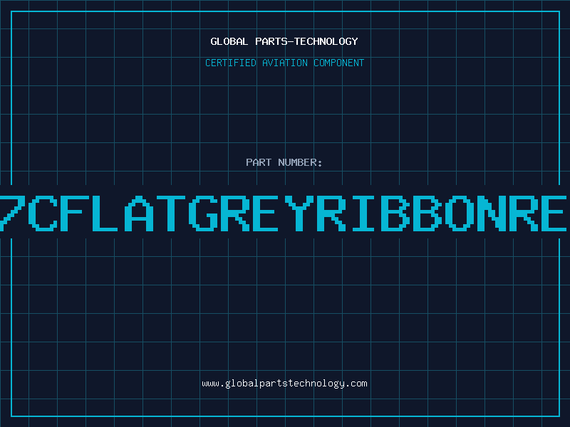 Aviation Part 2837CFLATGREYRIBBONREDST