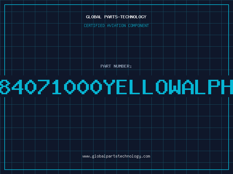 Aviation Part 284071000YELLOWALPHA