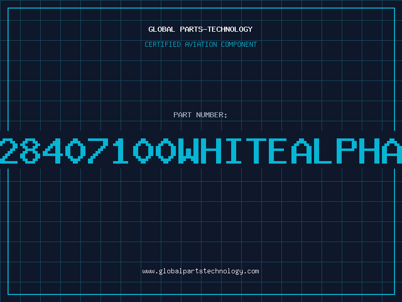 Aviation Part 28407100WHITEALPHA