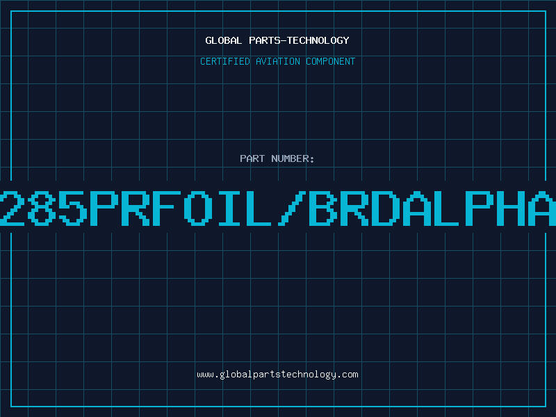 Aviation Part 285PRFOIL/BRDALPHA