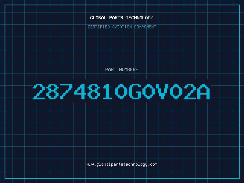 Aviation Part 2874810G0V02A