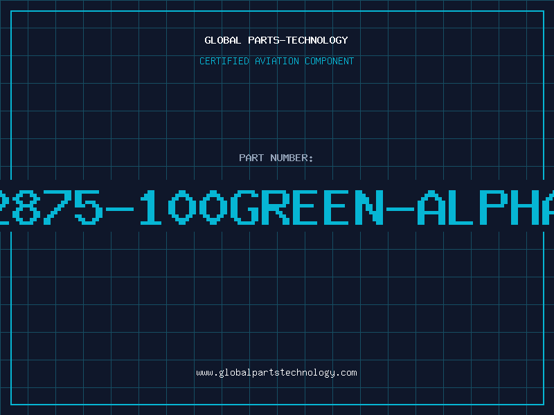 Aviation Part 2875-100GREEN-ALPHA