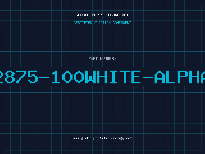 Aviation Part 2875-100WHITE-ALPHA