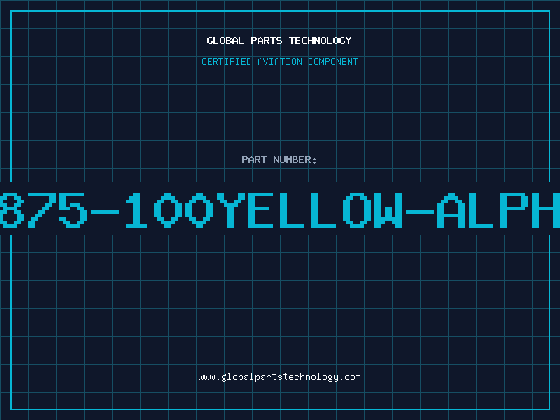 Aviation Part 2875-100YELLOW-ALPHA