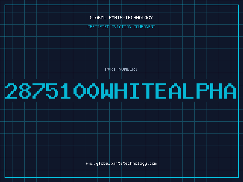 Aviation Part 2875100WHITEALPHA