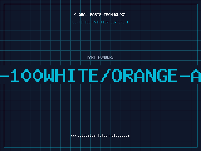 Aviation Part 2876-100WHITE/ORANGE-ALPHA