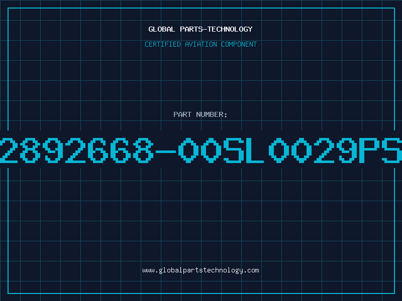 Aviation Part 2892668-00SL0029PS