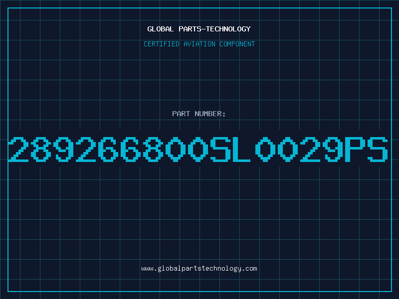 Aviation Part 289266800SL0029PS