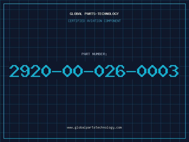 Aviation Part 2920-00-026-0003