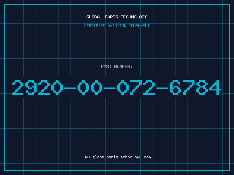 Aviation Part 2920-00-072-6784