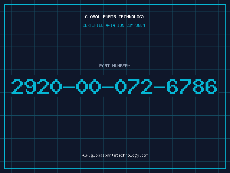 Aviation Part 2920-00-072-6786