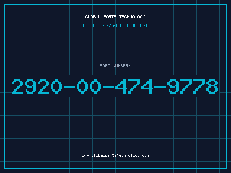 Aviation Part 2920-00-474-9778