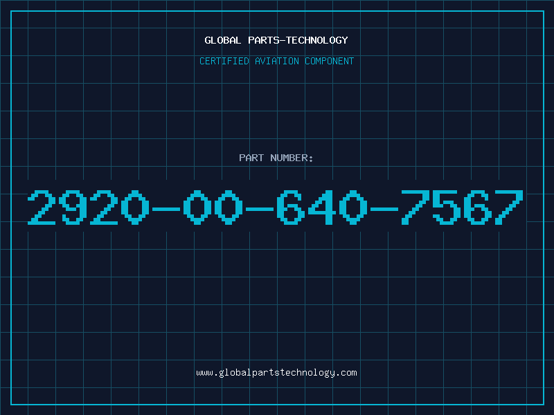 Aviation Part 2920-00-640-7567