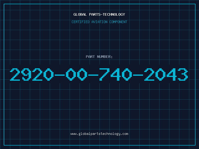 Aviation Part 2920-00-740-2043