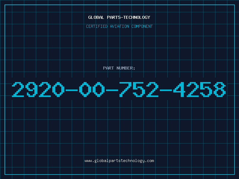 Aviation Part 2920-00-752-4258