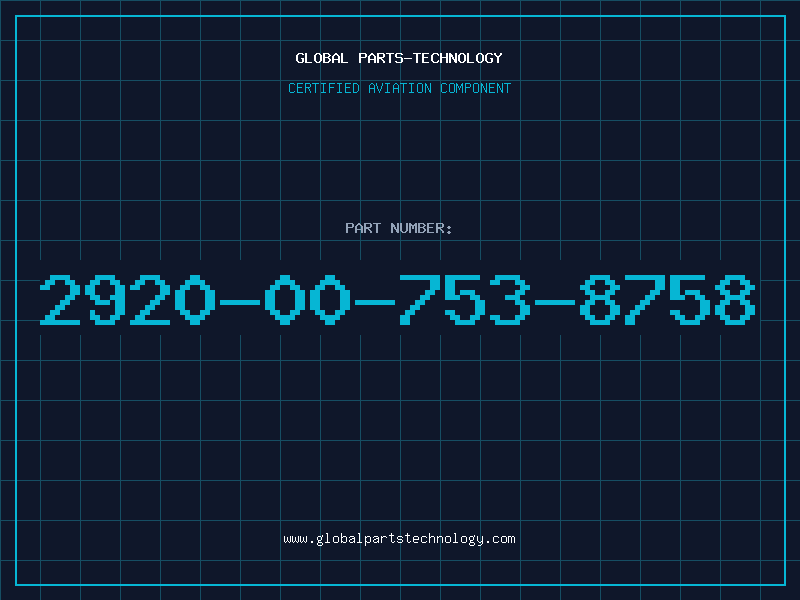 Aviation Part 2920-00-753-8758