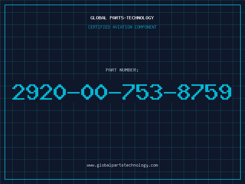 Aviation Part 2920-00-753-8759