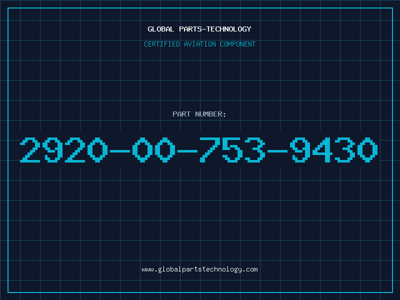 Aviation Part 2920-00-753-9430